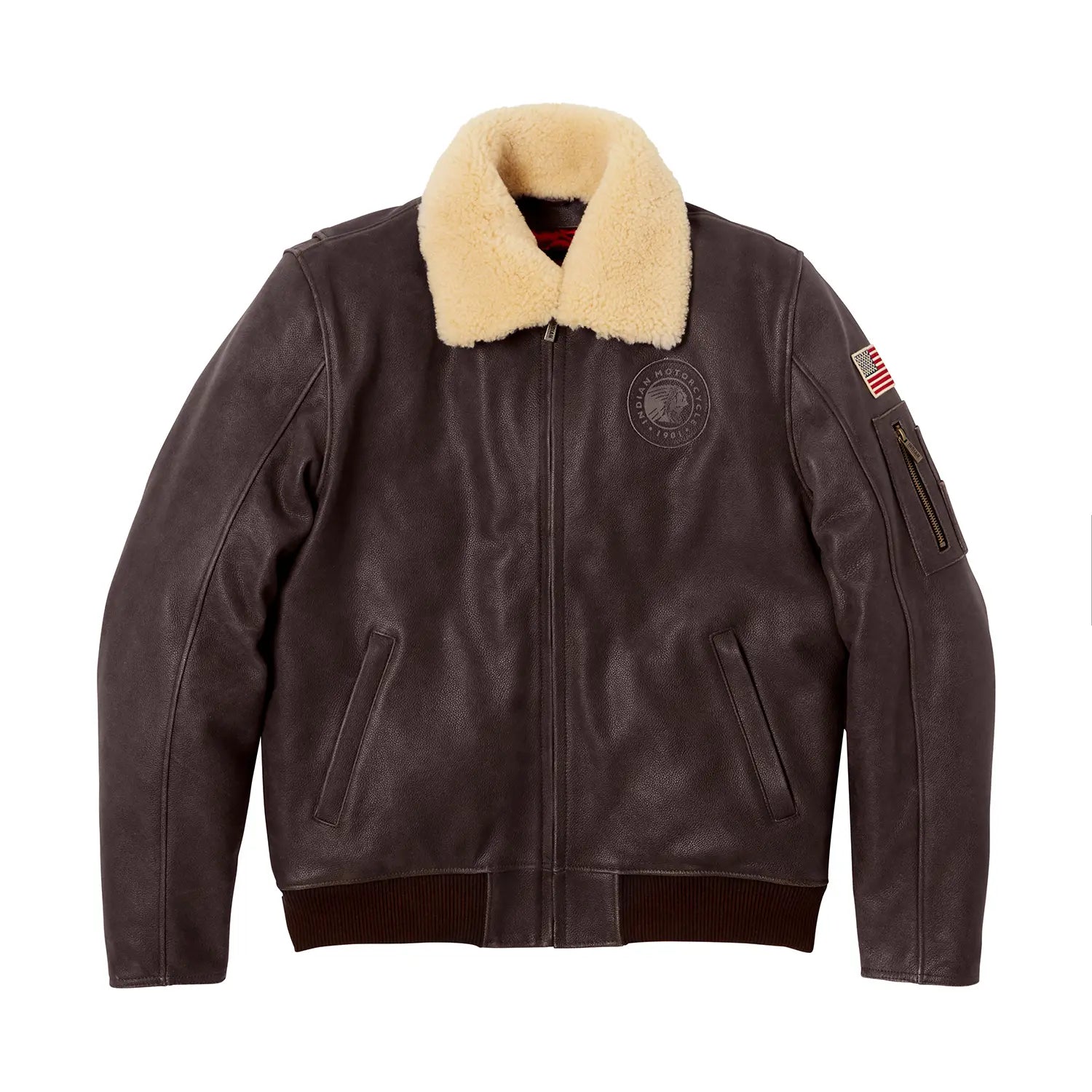 MANTEAU INDIAN FLYING, BRUN