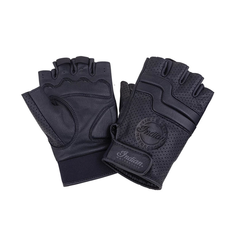 Gants Sans Doigts Noirs Avec Imprimé Moustache - Neuf Avec étiquettes