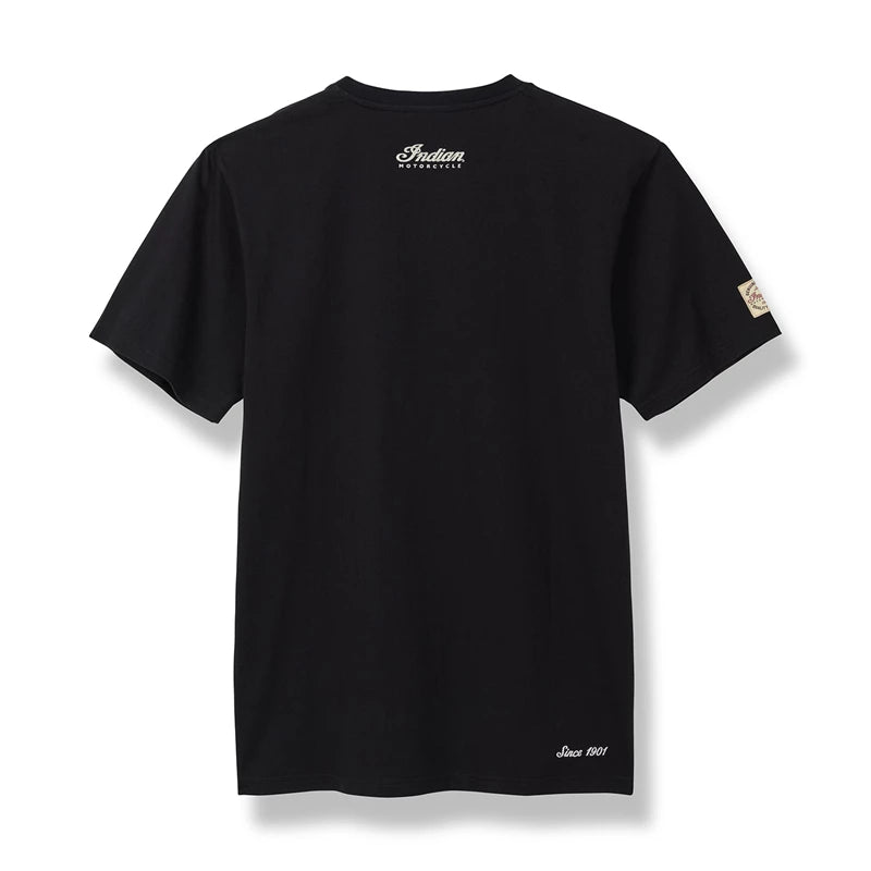 T-Shirt Noir avec Logo Classique Scripté