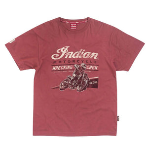T-shirt Port SS INDIAN MOTORCYCLE WRECKING CREW pour homme